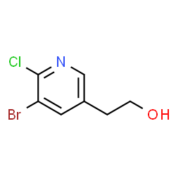 2-(5-溴-6-氯吡啶-3-基)乙烷-1-醇结构式
