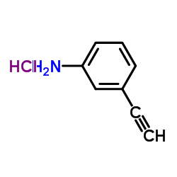 3-乙炔基苯胺盐酸盐结构式