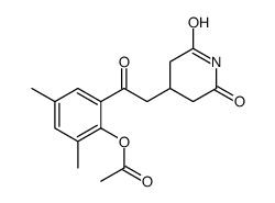 [2-[2-(2,6-dioxopiperidin-4-yl)acetyl]-4,6-dimethylphenyl] acetate Structure