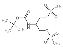 [2-[(2-methylpropan-2-yl)oxycarbonylamino]-3-methylsulfonyloxypropyl] methanesulfonate结构式
