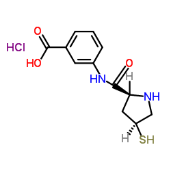 3-[(2S,4S)-4-Mercaptopyrrolidine-2-carboxamido]benzoic acid hydrochloride picture