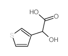 3-Thiopheneacetic acid,a-hydroxy- Structure