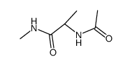 N-acetyl-DL-alanine methylamide Structure