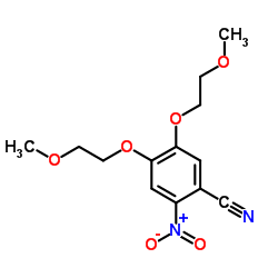 4,5-Bis(2-methoxyethoxy)-2-nitrobenzonitrile structure