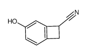 Bicyclo[4.2.0]octa-1,3,5-triene-7-carbonitrile, 4-hydroxy- (9CI) structure