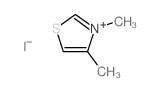 Thiazolium,3,4-dimethyl-, iodide (1:1) Structure