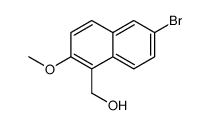 (6-Bromo-2-methoxy-1-naphthyl)methanol Structure