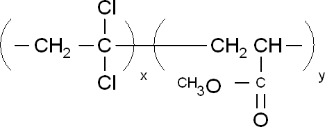氯乙烯甲基丙烯酸酯共聚物结构式