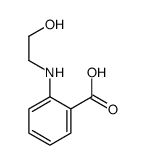 2-(2-hydroxyethylamino)benzoic acid Structure