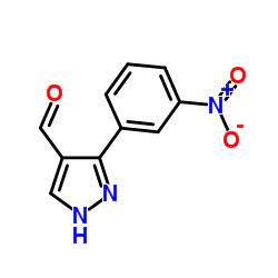 3-(3-硝基苯基)-1H-吡唑-4-甲醛结构式