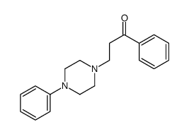 1-phenyl-3-(4-phenylpiperazin-1-yl)propan-1-one结构式