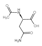 N2-乙酰-D-天冬酰胺结构式
