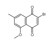 2-bromo-5-methoxy-7-methyl-1,4-naphthoquinone结构式