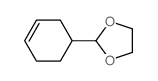 1,3-Dioxolane,2-(3-cyclohexen-1-yl)- Structure