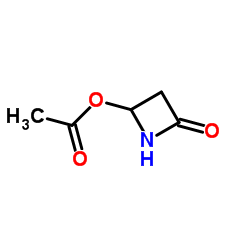 4-乙酰氧基-2-氮杂环丁酮结构式