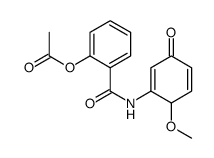 2-(6-Methoxy-3-oxocyclohexa-1,4-dienylcarbamoyl)phenyl acetate compound with MethoxyMethane (1:1) Structure