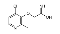 2-[(4-氯-2-甲基-3-吡啶)氧基]乙酰胺结构式
