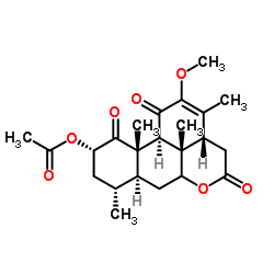 Picrasin B acetate structure