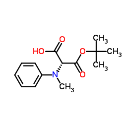 Boc-N-甲基-L-苯甘氨酸结构式
