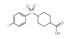 1-(4-CHLORO-BENZENESULFONYL)-PIPERIDINE-4-CARBOXYLIC ACID Structure