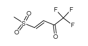 methyl β-(trifluoroacetyl)vinyl sulfone Structure