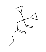 ethyl 3,3-dicyclopropylpent-4-enoate结构式