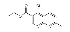 ethyl 4-chloro-7-methyl-1,8-naphthyridine-3-carboxylate结构式