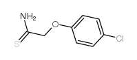 2-(4-氯苯氧基)硫代乙酰胺结构式
