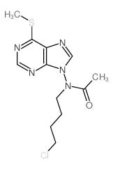 Acetamide,N-(4-chlorobutyl)-N-[6-(methylthio)-9H-purin-9-yl]- Structure