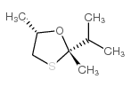 1,3-Oxathiolane,2,5-dimethyl-2-(1-methylethyl)-,cis-(9CI) Structure