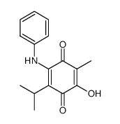2-anilino-5-hydroxy-3-isopropyl-6-methyl-[1,4]benzoquinone Structure