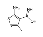 5-氨基-3-甲基异噻唑-4-羧酰胺结构式