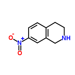 7-硝基-1,2,3,4-四氢异喹啉结构式