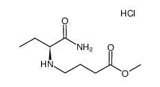 methyl-(S)-4-(1-carbamoylpropylamino)butyrate hydrochloride结构式