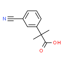 2-(3-cyanophenyl)-2-methylpropanoic acid Structure
