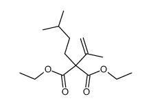 isopentyl-isopropenyl-malonic acid diethyl ester Structure