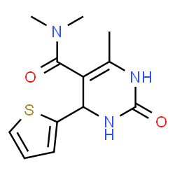 5-Pyrimidinecarboxamide,1,2,3,4-tetrahydro-N,N,6-trimethyl-2-oxo-4-(2-thienyl)-(9CI) Structure