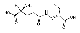 alpha-ketobutyric acid gamma-glutamyl hydrazone结构式