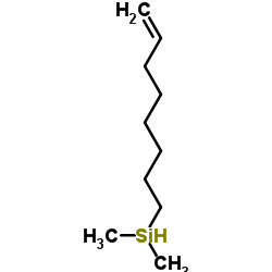 Dimethyl(7-octen-1-yl)silane Structure