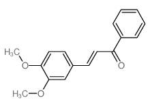 3-(3,4-二甲氧基苯基)-1-苯基-(2E)-2-丙烯-1-酮结构式