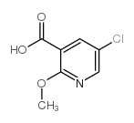 5-氯-2-甲氧基烟酸结构式