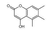 4-hydroxy-5,6,7-trimethylchromen-2-one结构式