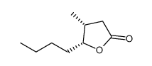 (4R,5R)-5-丁基-4-甲基二氢呋喃-2(3H)-酮结构式