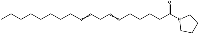 1-(1-Oxo-6,9-octadecadienyl)pyrrolidine结构式