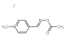 Pyridinium,4-[[(acetyloxy)imino]methyl]-1-methyl-, iodide (1:1) Structure