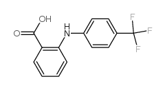 N-(4-三氟甲基苯基)邻氨基苯甲酸结构式