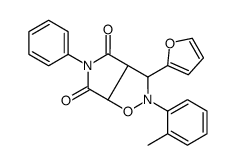 3-(furan-2-yl)-2-(2-methylphenyl)-5-phenyl-3a,6a-dihydro-3H-pyrrolo[3,4-d][1,2]oxazole-4,6-dione结构式