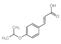 (2E)-3-(4-Isopropoxyphenyl)acrylic acid Structure