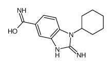 2-amino-1-cyclohexylbenzimidazole-5-carboxamide Structure
