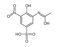 3-乙酰基氨基-4-羟基-5-硝基苯结构式